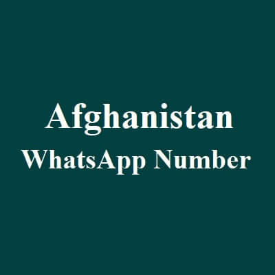 阿富汗 Whatsapp 数据​