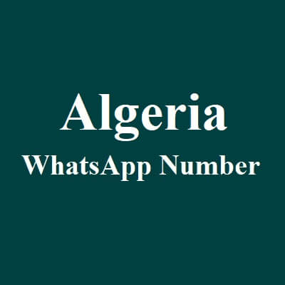 阿尔及利亚 Whatsapp 数据