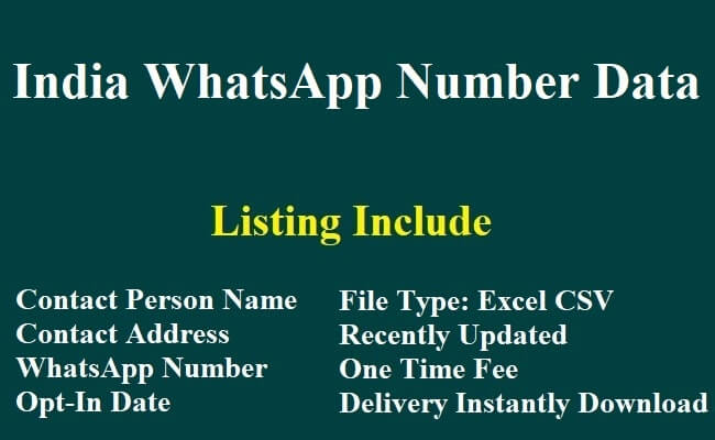 印度 WhatsApp 数据