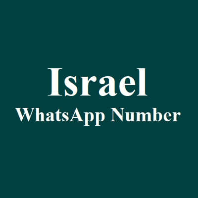 Israel WhatsApp Data