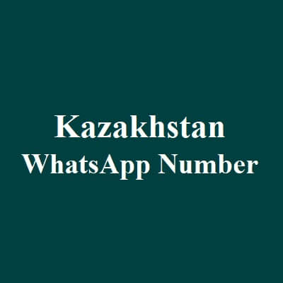 Kazakhstan WhatsApp Data