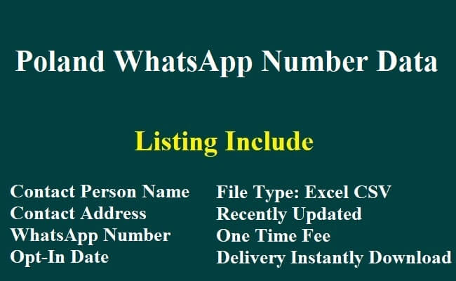 波兰 WhatsApp 数据