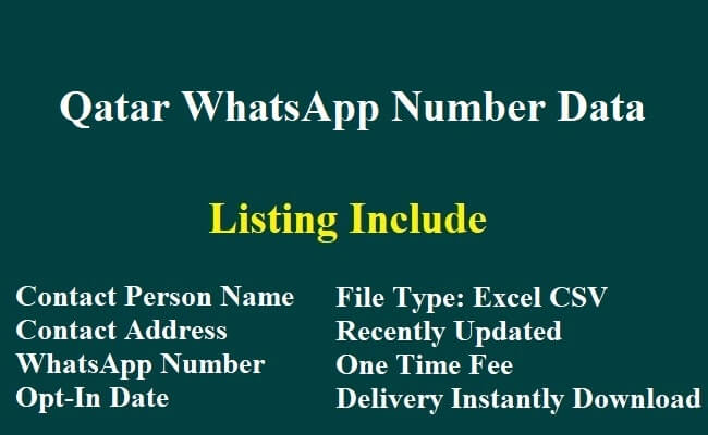 卡达 WhatsApp 数据