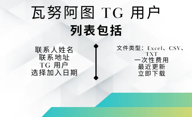 瓦努阿图 TG 用户